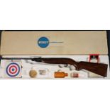 Webley and Scott Jaguar .177 break action air rifle in original box with accessories. OVER 18S ONLY.