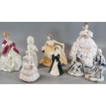 Collection of figurines to include: Royal Worcester 'The Fairest Rose', 'First Dance', 'My
