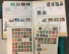 All World collection of stamps in old albums and stockbooks plus large selection of Great Britain