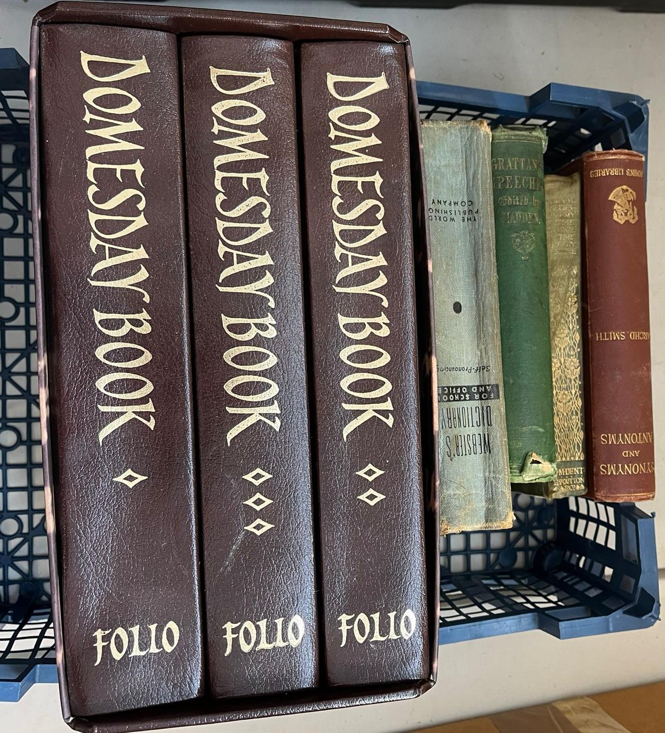 Folio Society cased set of 'The Domesday Book' and other volumes. (B.P. 21% + VAT)