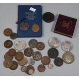 Bag of GB coinage: Festival of Britain 1951 coin, Churchill Crowns etc. (B.P. 21% + VAT)