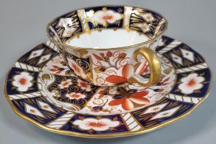 Royal Crown Derby Imari porcelain cup and saucer. (B.P. 21% + VAT)