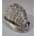 Mario Buccellati, silverplated study of a marine conch shell. (B.P. 21% + VAT)