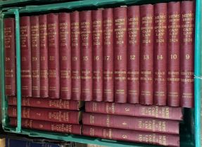 Large collection of Legal books on Case Law and Statutes. Four crates. (4) (B.P. 21% + VAT)