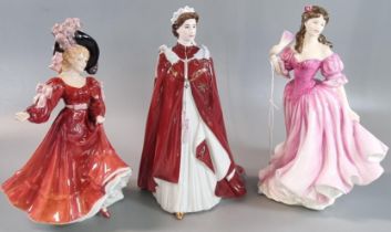 Two Royal Doulton bone china figurines to include: Figure of the Year 1999 'Lauren' and Figure of
