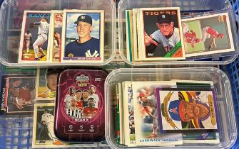 Collection of USA Baseball Trading Cards including: Diamond Kings, Cardinals, Reds, Jim Sundberg,