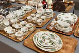 Royal Albert 'Berkeley' design bone china dinner, tea and coffee service comprising: dinner