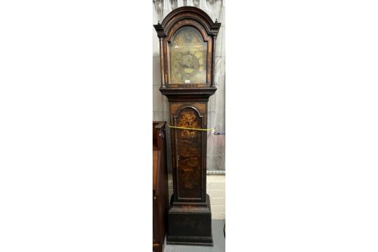 18th century English eight-day longcase clock, the face marked Thomas Bodle, Ryegate, having - Image 2 of 3