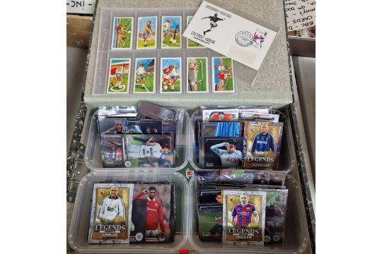 Collection of football trading cards to include; Topps Superstars, Topps Stadium Chrome, various