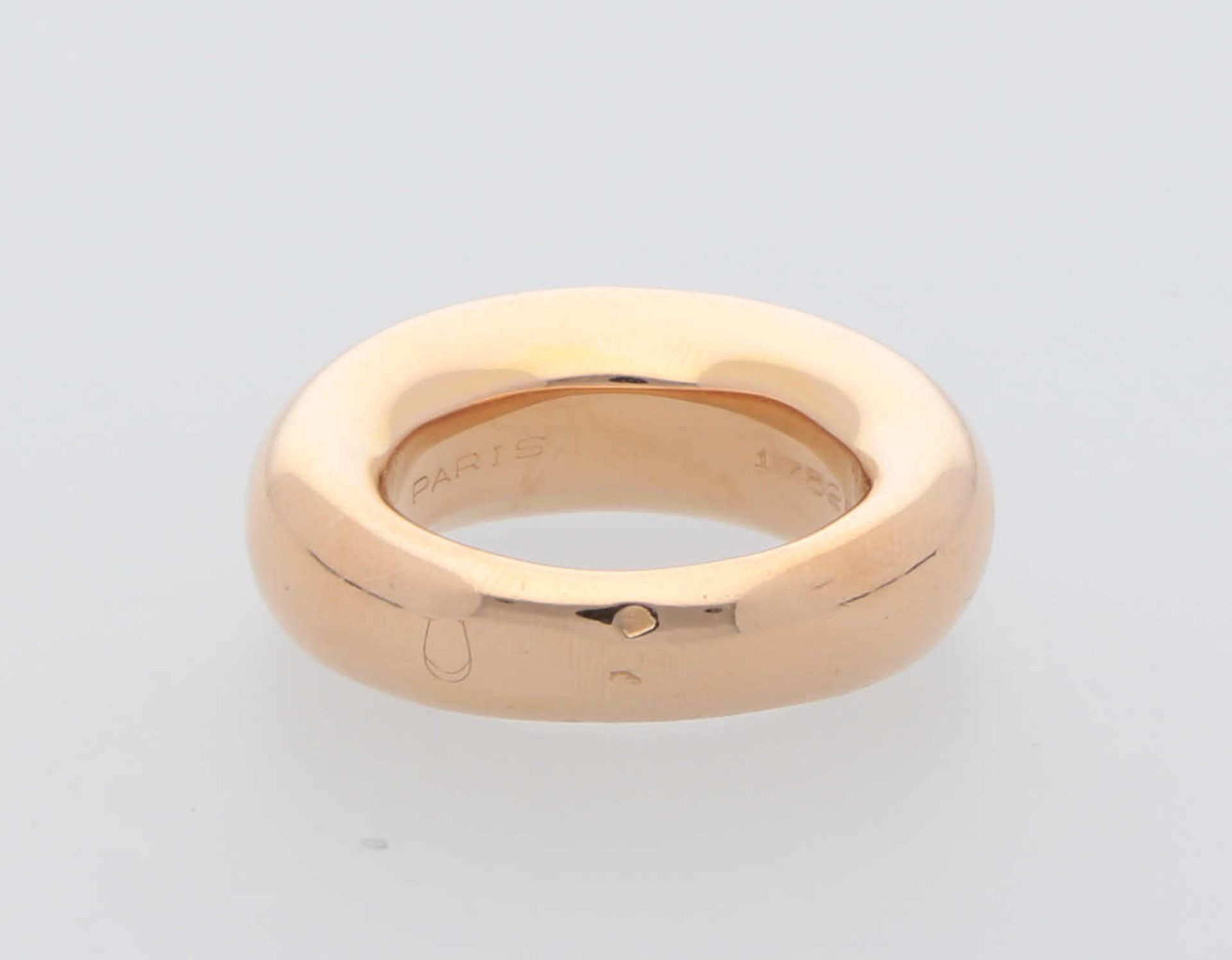 CHAUMET Ring Neuwertiger Ring in Roségold 18K edel bombiert und poliert, Ringgrösse 52, 12,2 g, - Bild 3 aus 3