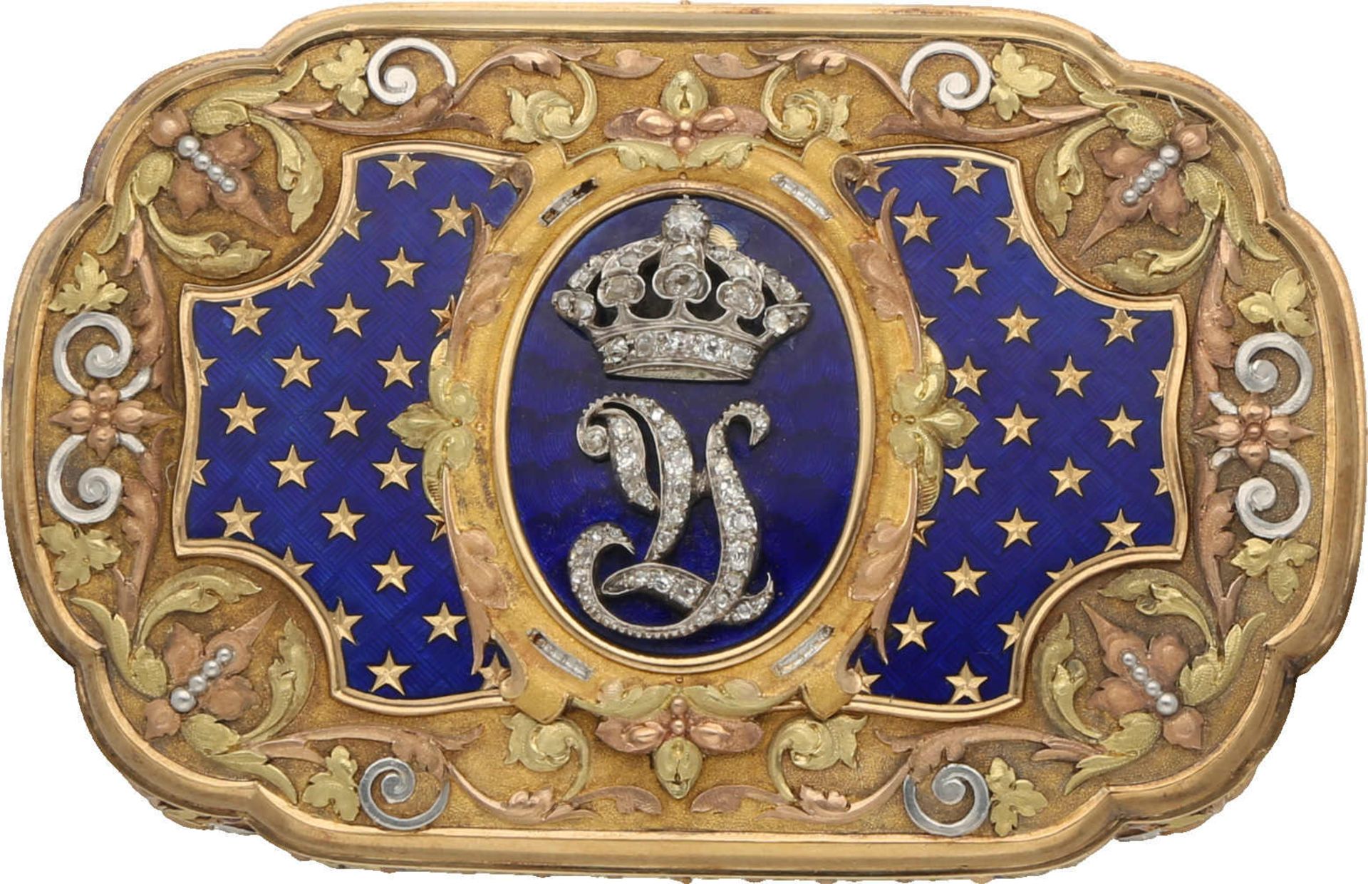 Gold-Schatulle "Tabatière" Traumhaftschönes und historisch sehr interessantes Diplomaten-Geschenk in