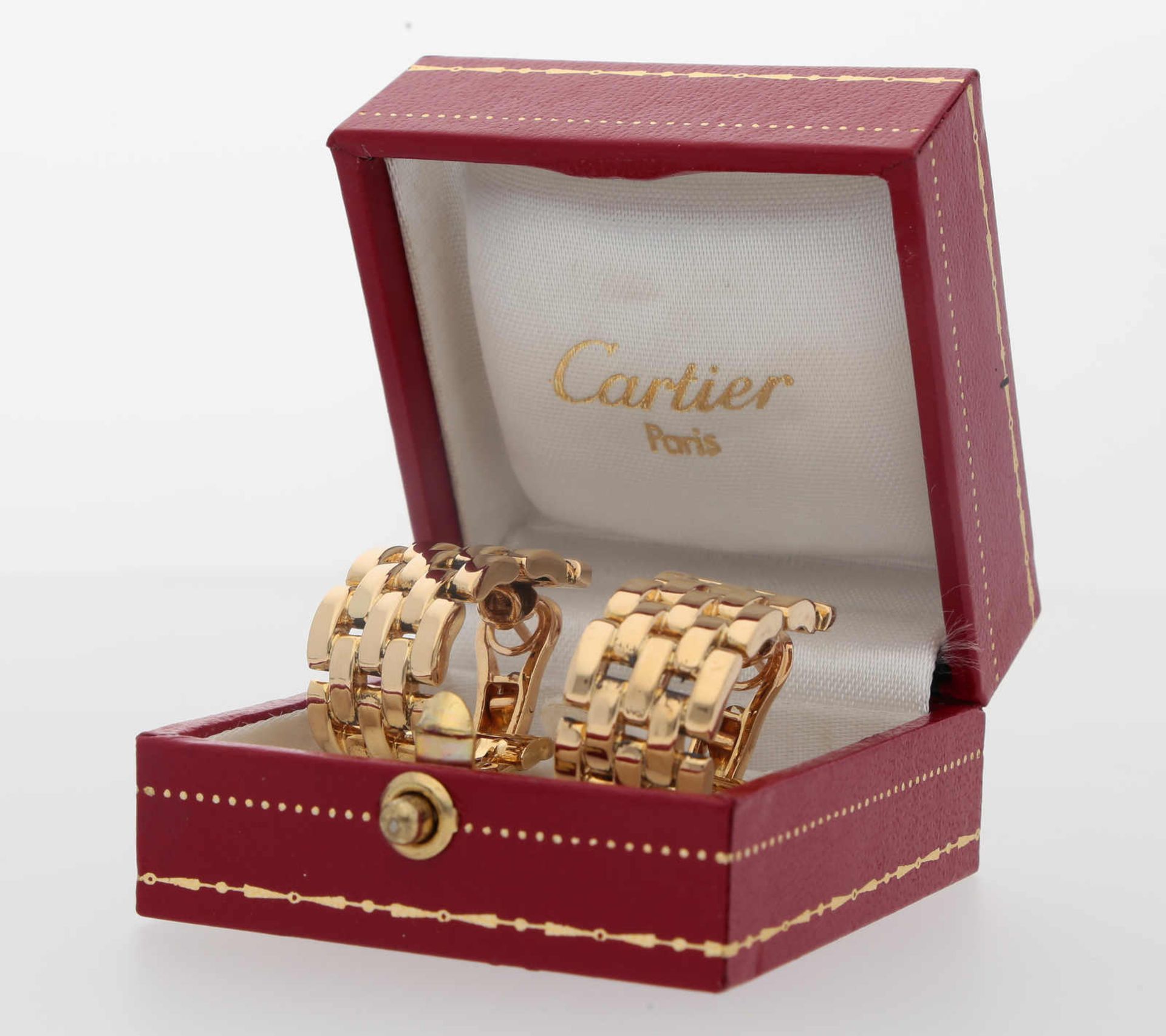 Cartier Maillon Panthère-Ohrringe Ohrschmuck aus dem Hause Cartier in Gelbgold 18K. Dieses Modell - Bild 3 aus 4