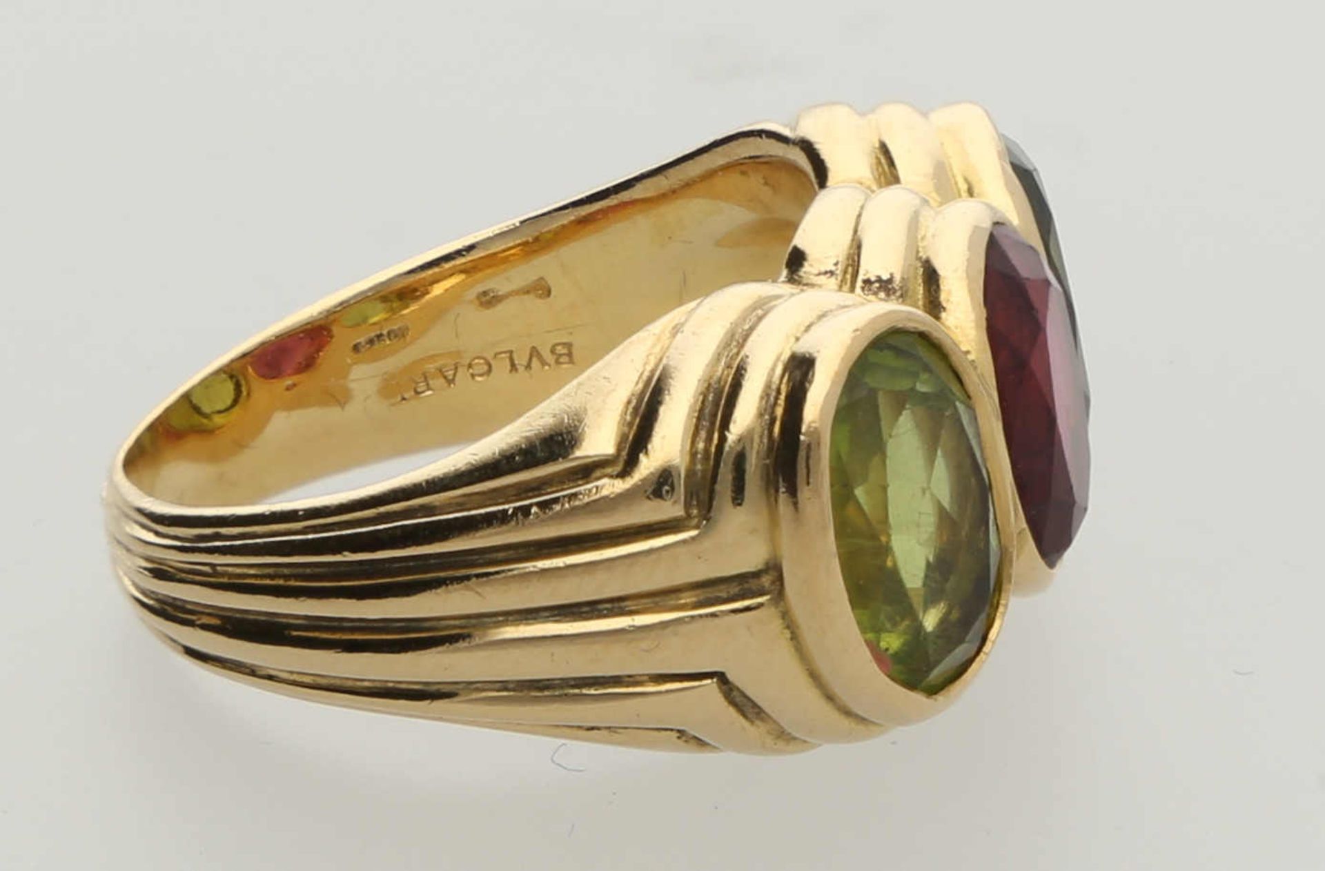 Bulgari Ring Bulgari Ring in Gelbgold 18K aus der Roma-Kollektion mit einem rosa Turmalin von ca. - Image 2 of 3