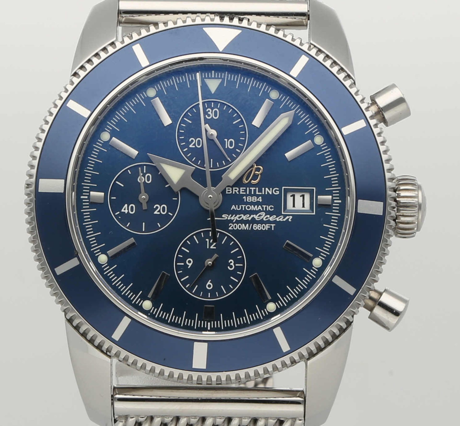 BREITLING Superocean Heritage Chronograph, Edelstahl, Referenz A1332016/C758, Herstellungsjahr 2011, - Bild 2 aus 2