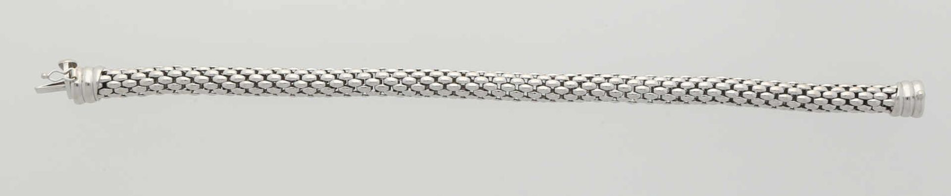 FOPE-Armband Modernes Design, signiert Fope, in Weissgold 18K, leicht flexibel, Länge 20 cm, 26,8 - Bild 4 aus 4