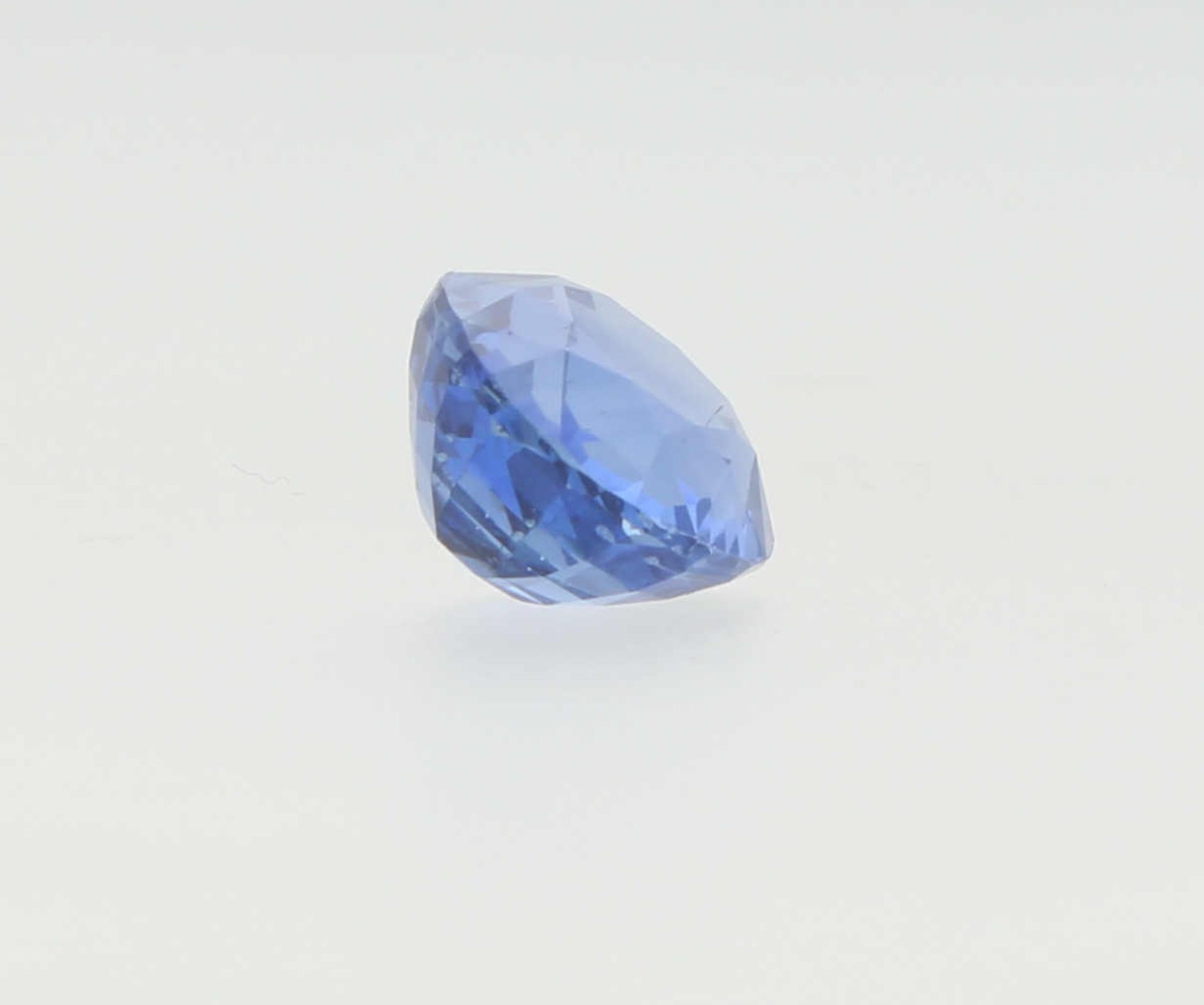 Ungefasster Saphir Ungefasster ovaler Saphir von ca. 5,76 ct natürlich, unbehandelt aus Sri Lanka - Bild 2 aus 3