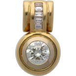 Brillant-Anhänger Edler Anhänger in Gelbgold 18K mit einem Brillant von ca. 1,25 ct (I/VVS2),