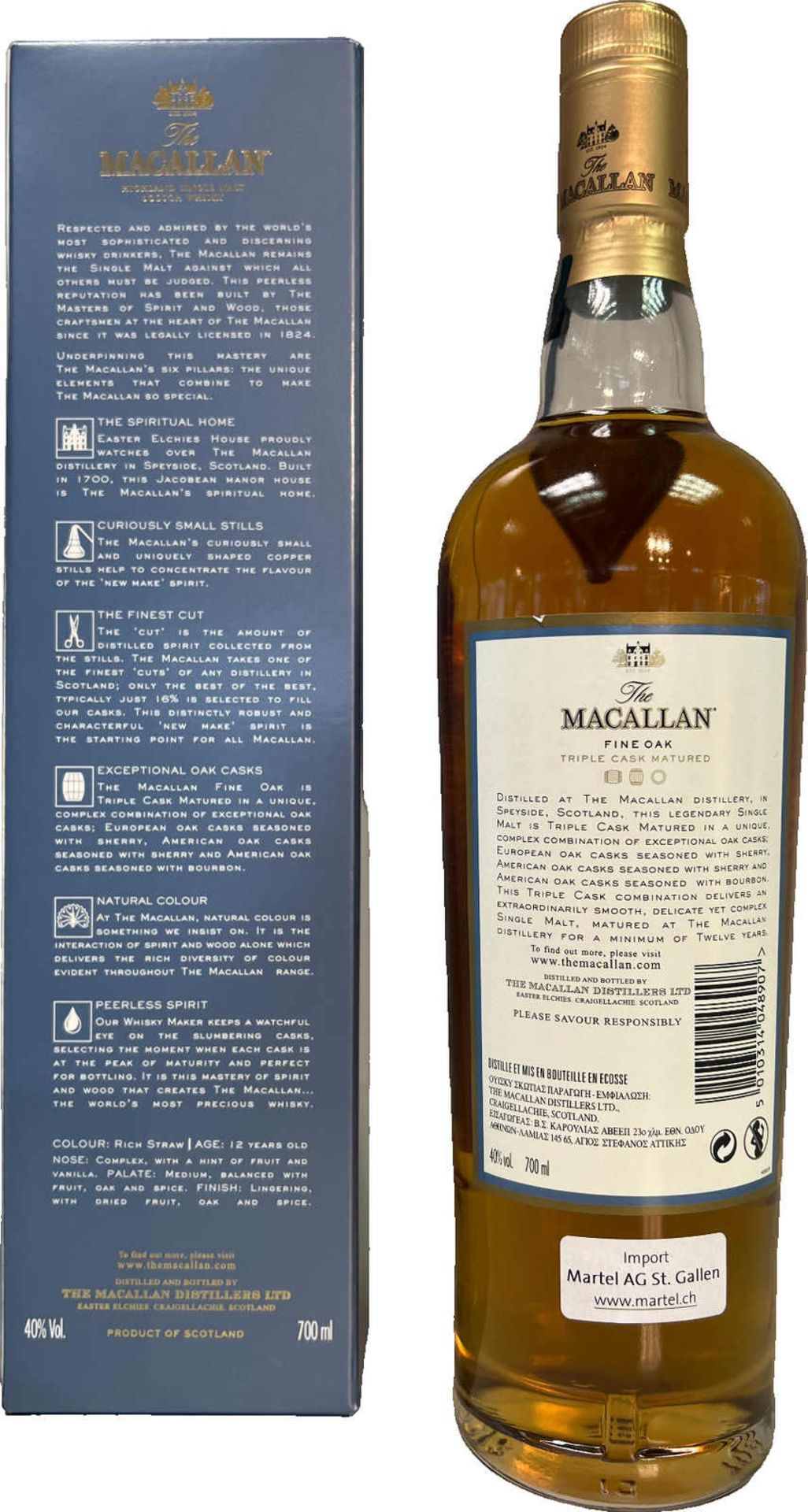 Macallan Macallan, Fine Oak, Distillery Bottling, 12 Jahre, inkl. Original-Verpackung - Bild 2 aus 2