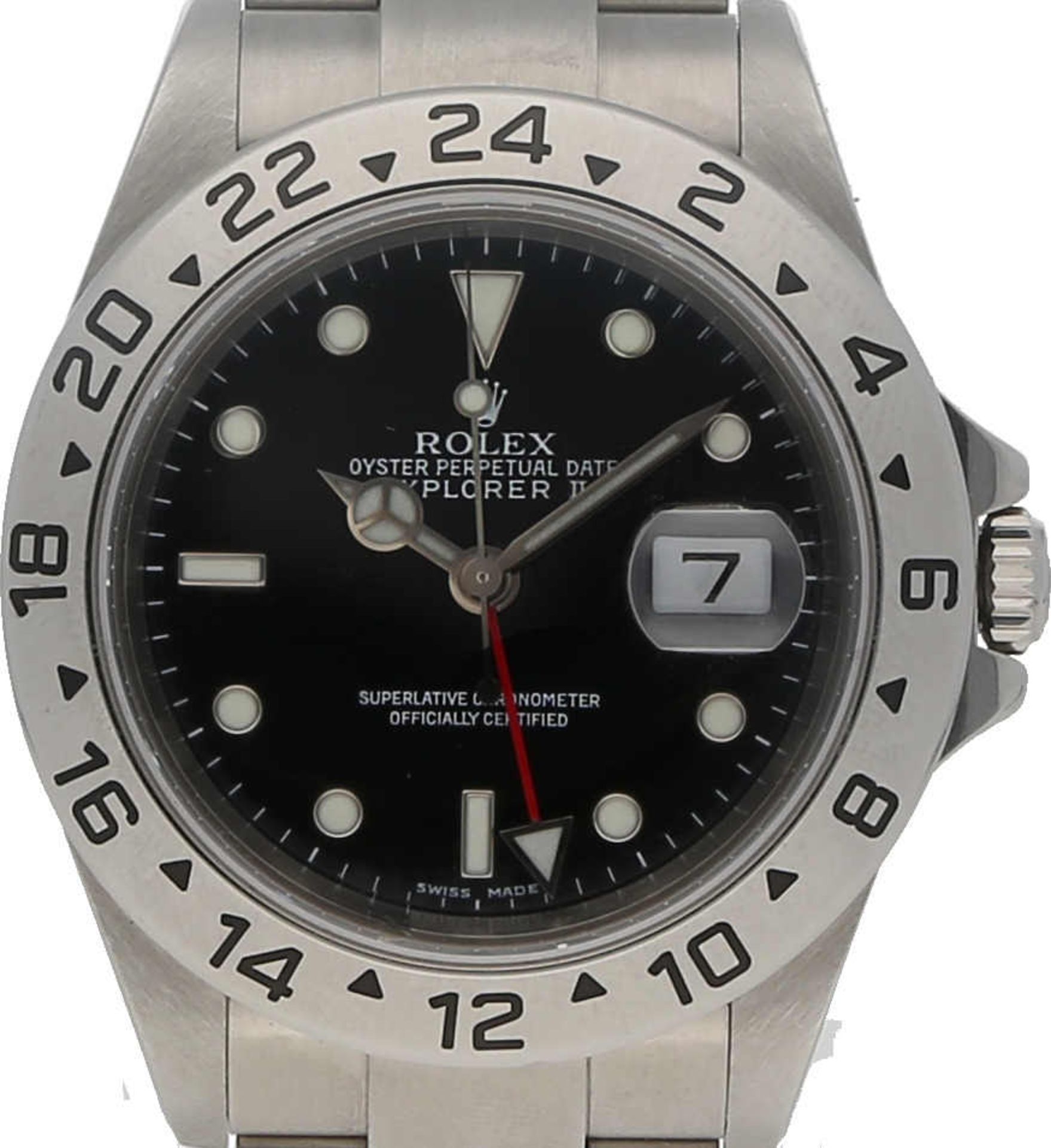 ROLEX Explorer II, Edelstahl, Referenz 16570, Herstellungsjahr ca. 2004, Durchmesser 40 mm, - Bild 2 aus 4