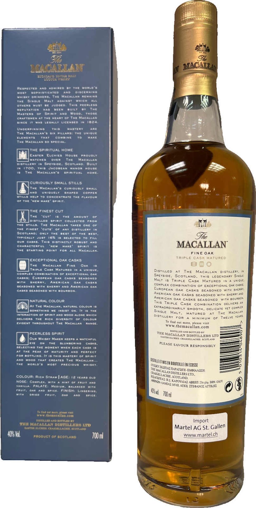 Macallan Macallan, Fine Oak, Distillery Bottling, 12 Jahre, inkl. Original-Verpackung - Image 2 of 2