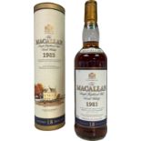 Macallan Macallan, Vintage, Distillery Bottling, Sherry Cask, 18 Jahre, Jahrgang 1983, abgefüllt