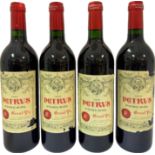 Château Pétrus, Pomerol 4 Flaschen 0.75 l, 1994, 4 Etiketten leicht zerrissen, innerhalb des