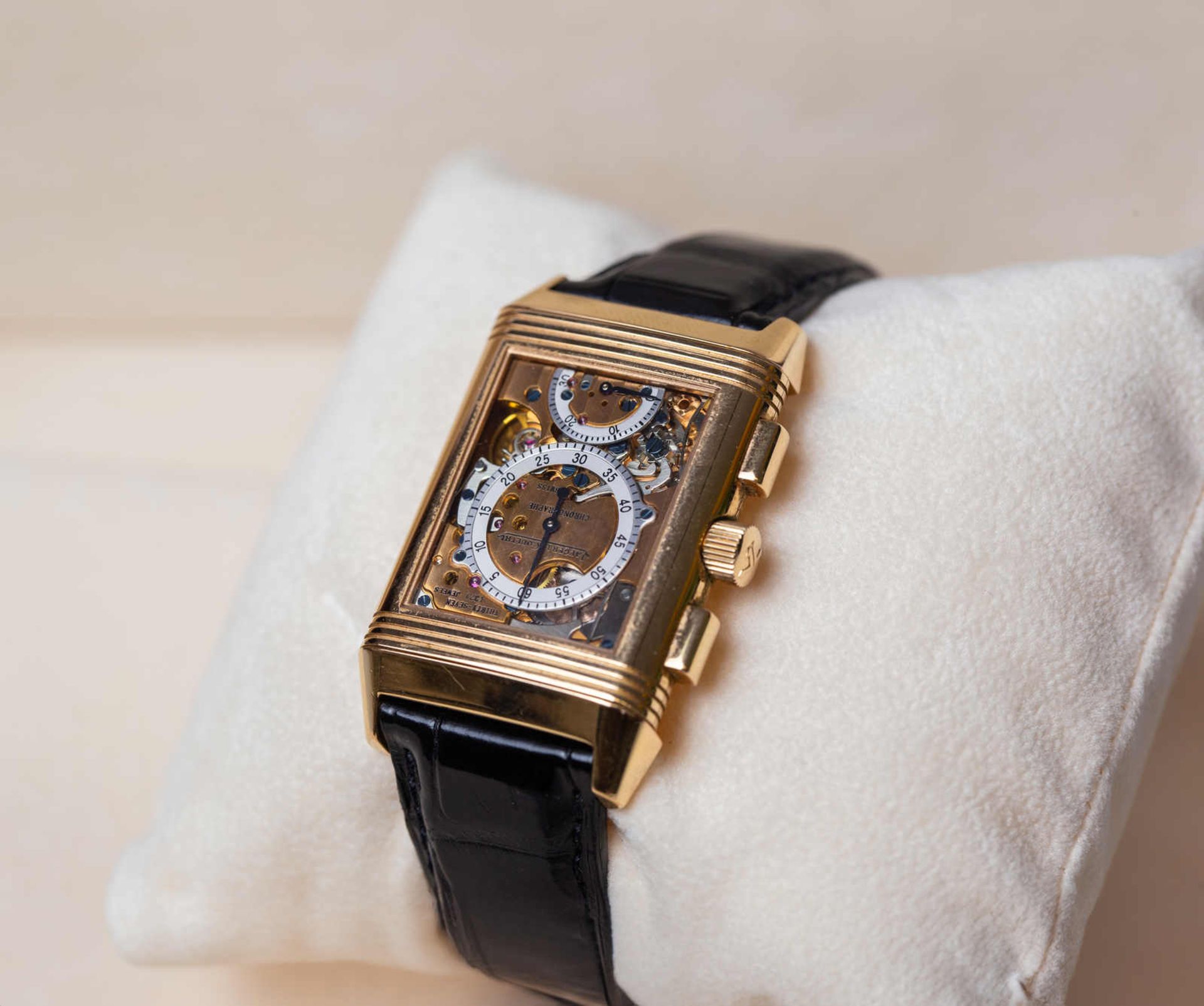 JAEGER LECOULTRE Reverso Chronographe, Rétrograde, Roségold 18K, Referenz 270.269, - Bild 8 aus 9