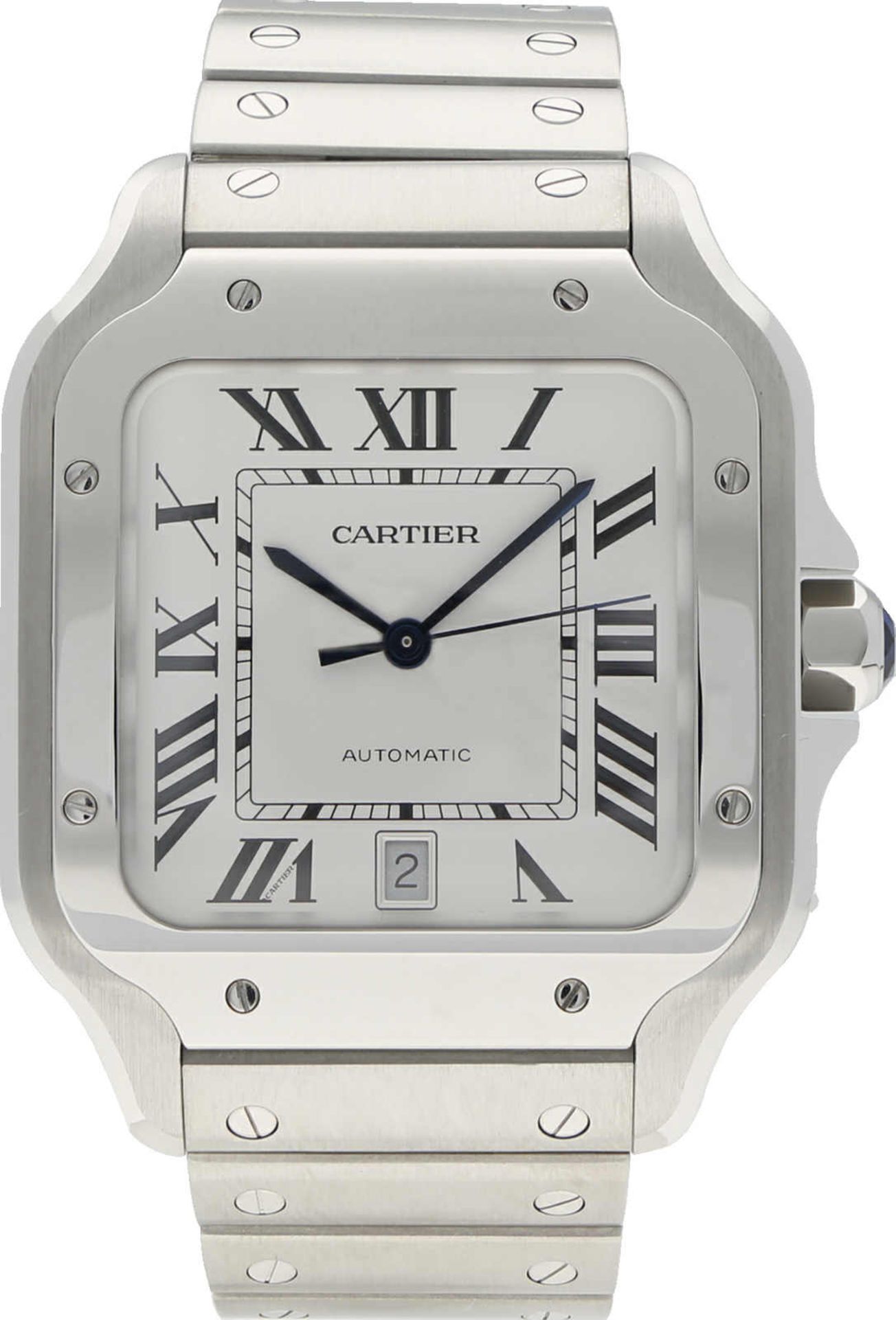 CARTIER Santos, Edelstahl, Referenz WSSA0018, Herstellungsjahr 2022, Durchmesser 39,8x47,5 mm,