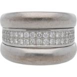 Chopard-Ring La Strada Moderner Chopard-Ring in Weissgold 18K mit 2 Reihen Brillanten von zus. ca.
