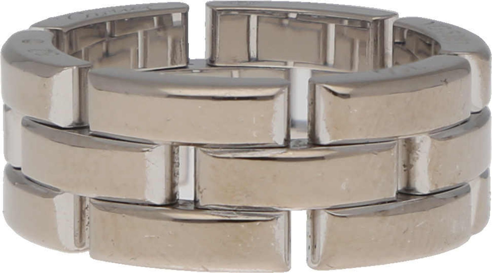 CARTIER Ring Maillon Panthère Ring von Cartier in Weissgold 18K poliert, Breite 2 cm, Ringgrösse 52,