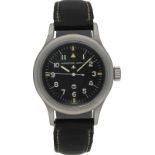 IWC Pilot Mark XI, Edelstahl, Referenz 6B/346, Herstellungsjahr 1952-1950, Durchmesser 36 mm,