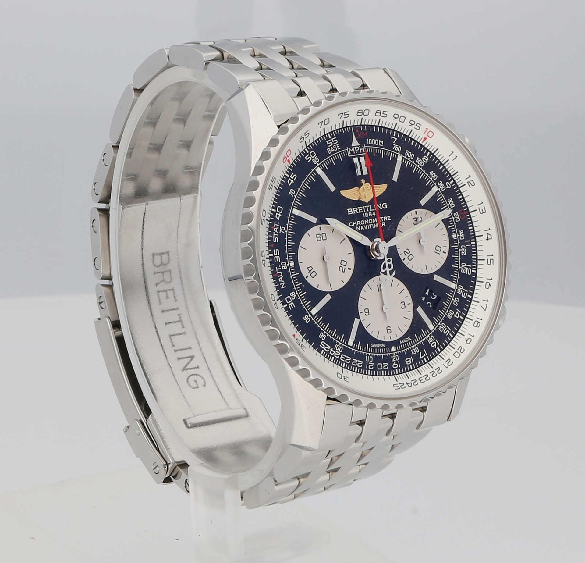 BREITLING Navitimer 01, Edelstahl, Referenz AB0120, Herstellungsjahr 2017, Durchmesser 43 mm, - Image 3 of 6