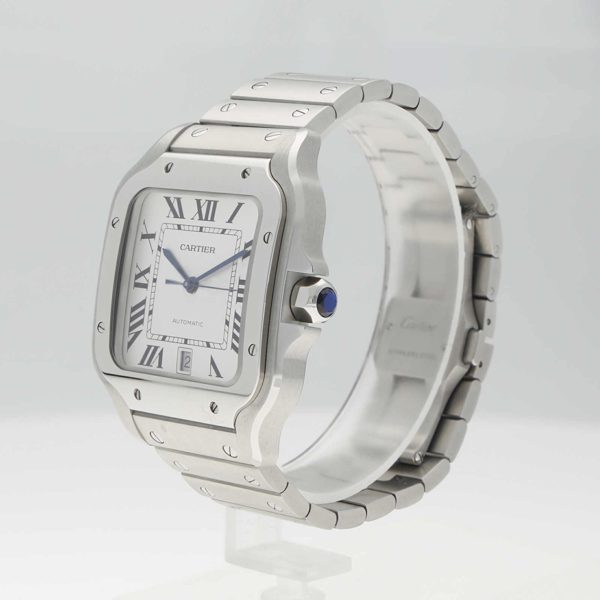 CARTIER Santos, Edelstahl, Referenz WSSA0018, Herstellungsjahr 2022, Durchmesser 39,8x47,5 mm, - Bild 4 aus 4