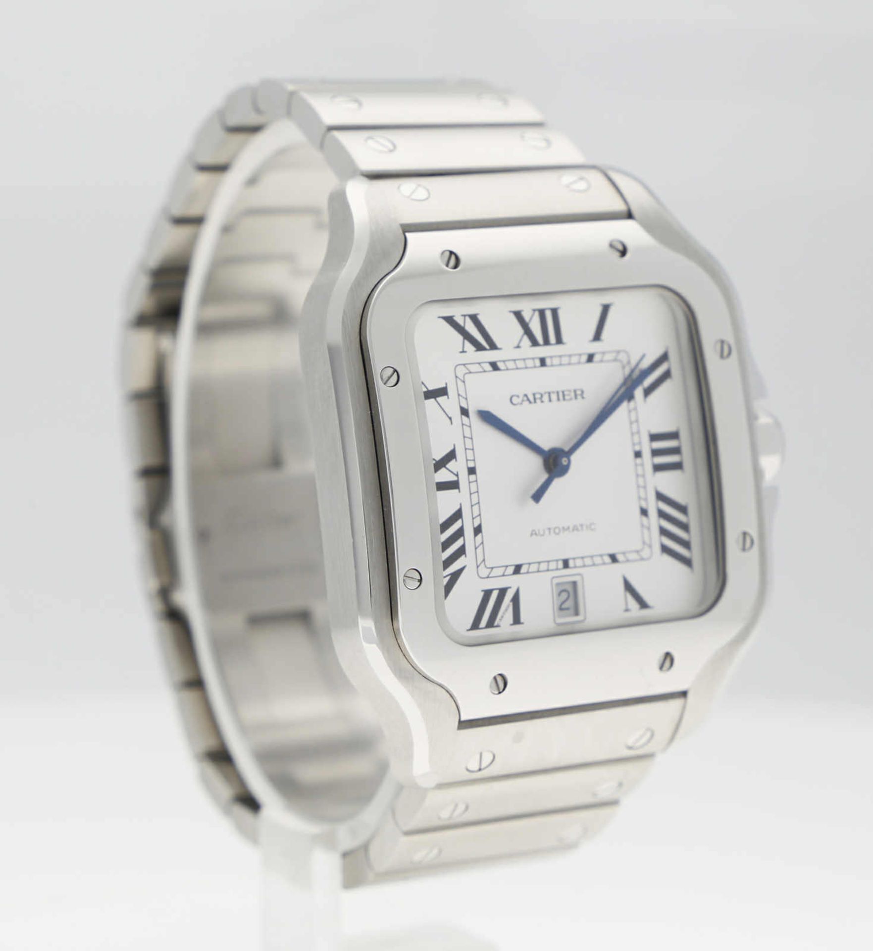 CARTIER Santos, Edelstahl, Referenz WSSA0018, Herstellungsjahr 2022, Durchmesser 39,8x47,5 mm, - Bild 3 aus 4