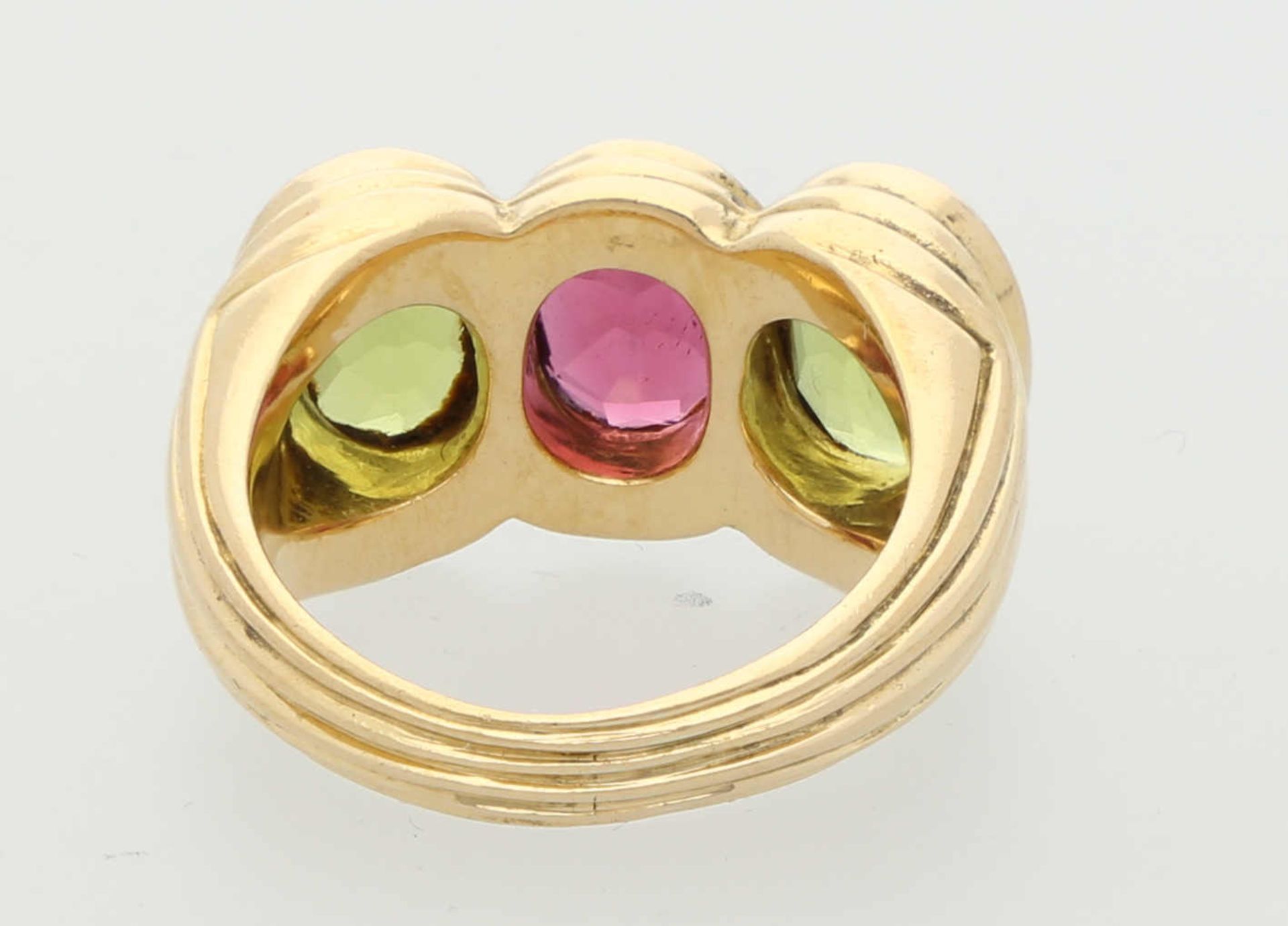 Bulgari Ring Bulgari Ring in Gelbgold 18K aus der Roma-Kollektion mit einem rosa Turmalin von ca. - Image 3 of 3