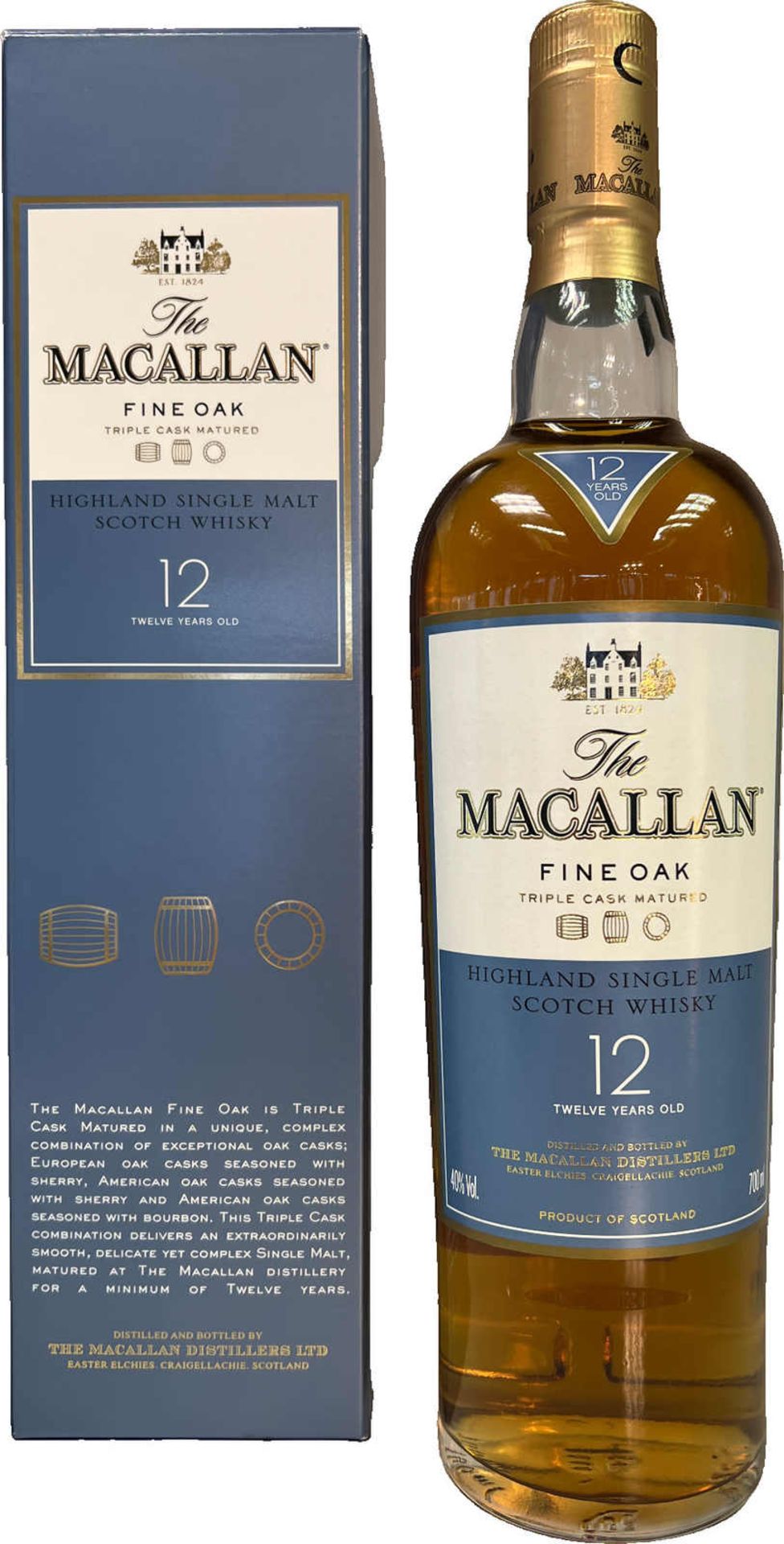 Macallan Macallan, Fine Oak, Distillery Bottling, 12 Jahre, inkl. Original-Verpackung