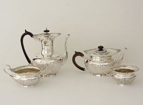 Silver four piece tea and coffee service