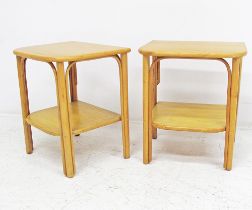 Rattan side tables