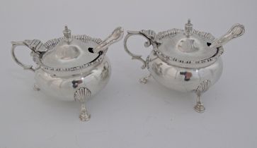 Silver mustard pots