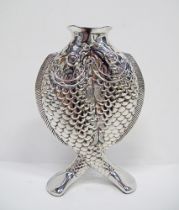 Christofle silver plated bud vase