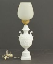 Capodimonte porcelain table lamp