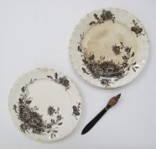 Creamware ceramic plates