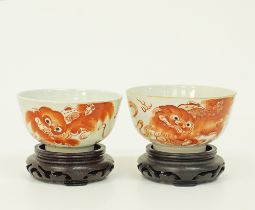 Chinese porcelain rice bowls