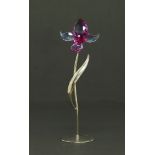 Swarovski crystal orchid