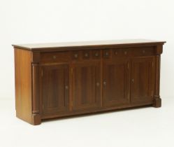 A hardwood dresser