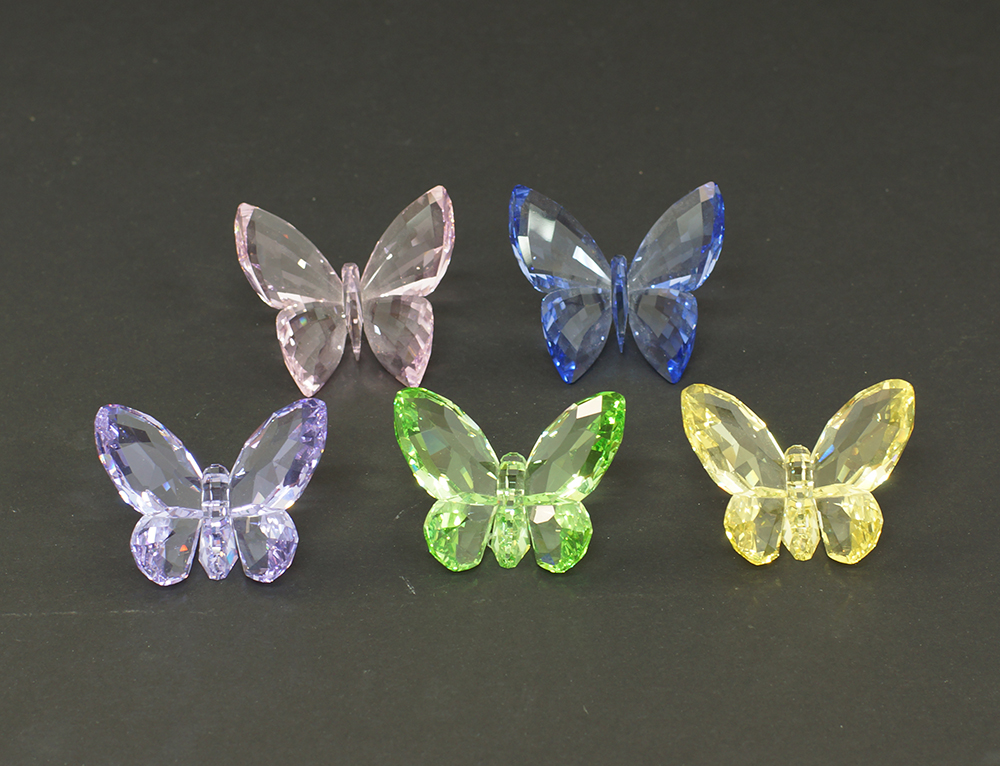 Swarovski crystal butterfly figurines