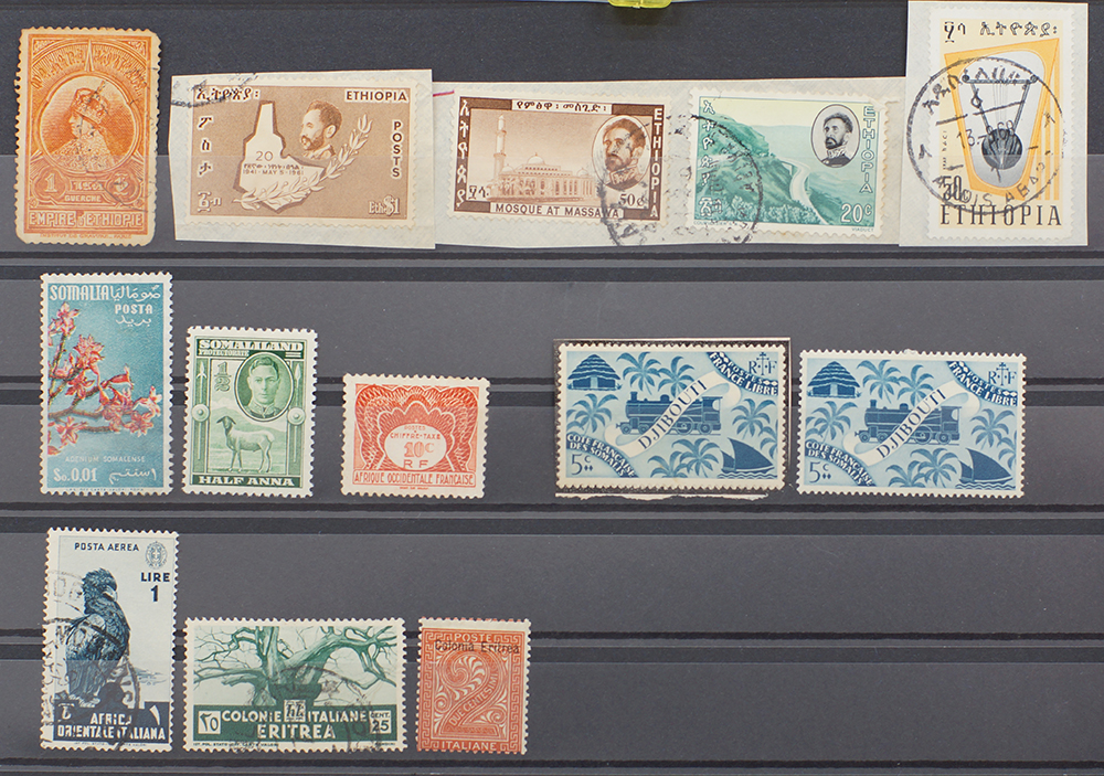 Postage stamps East Africa - Ethiopia, Somalia, Djibouti, Eritrea, Malawi, Nyasaland, Mauritius, - Image 3 of 10