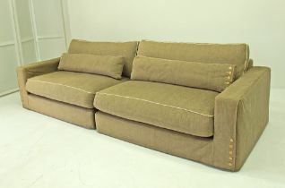 Roche Bobois - A pair of two seater modular couches