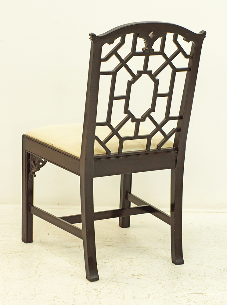 A set of 12 Chippendale style dining chairs - Image 3 of 3