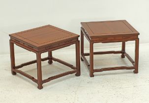 A set of two side tables